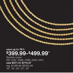 JC Penney Sparkle ropes◊ offer