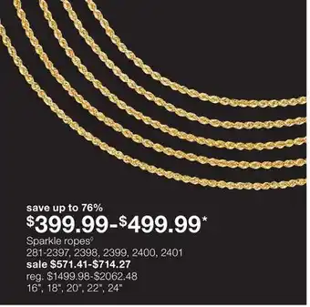 JC Penney Sparkle ropes◊ offer