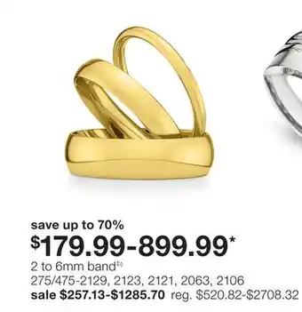JC Penney 2 to 6mm band‡◊ offer