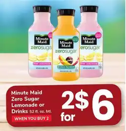 ACME Minute Maid Zero Sugar Lemonade or Drinks offer