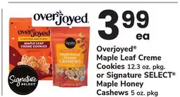 ACME Overjoyed Maple Leaf Creme Cookies 12.3 oz. pkg. or Signature SELECT Maple Honey Cashews 5 oz. pkg offer