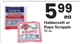 ACME Habbersett or Rapa Scrapple offer