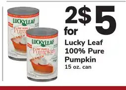 ACME Lucky Leaf 100% Pure Pumpkin offer