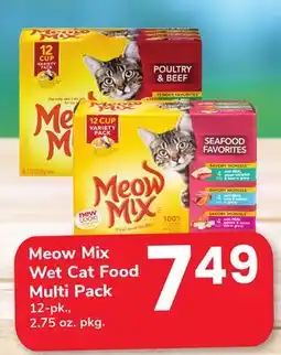 ACME Meow Mix Wet Cat Food Multi Pack offer