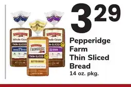 ACME Pepperidge Farm Thin Sliced Bread offer