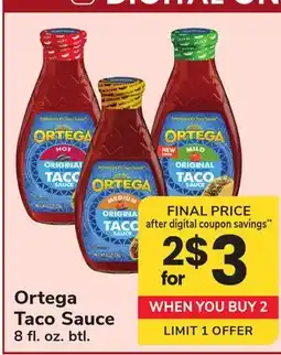 ACME Ortega Taco Sauce offer
