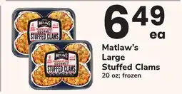 ACME Matlaw's Large Stuffed Clams offer