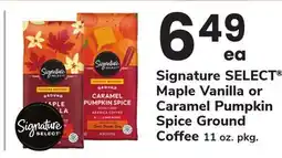 ACME Signature SELECT Maple Vanilla or Caramel Pumpkin Spice Ground Coffee offer