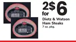 ACME Dietz & Watson Ham Steaks offer
