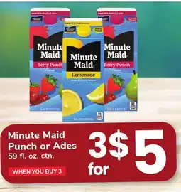 ACME Minute Maid Punch or Ades offer
