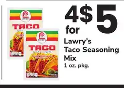 ACME Lawry's Taco Seasoning Mix offer
