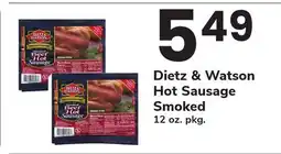 ACME Dietz & Watson Hot Sausage Smoked offer