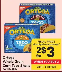 ACME Ortega Whole Grain Corn Taco Shells offer
