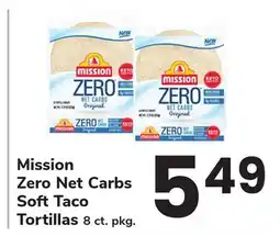 ACME Mission Zero Net Carbs Soft Taco Tortillas offer