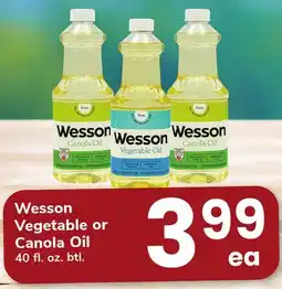 ACME Wesson Vegetable or Canola Oil offer