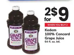 ACME Kedem 100% Concord Grape Juice offer