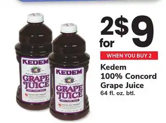 ACME Kedem 100% Concord Grape Juice offer