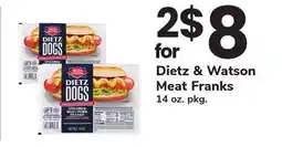 ACME Dietz & Watson Meat Franks offer