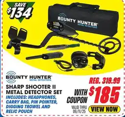 Big 5 Bounty Hunter Sharp Shooter II Metal Detector Combo offer