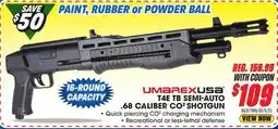 Big 5 Umarex T4E TB Semi Auto .68 Caliber Shotgun offer