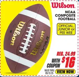Big 5 Wilson NCAA Composite Official Football offer
