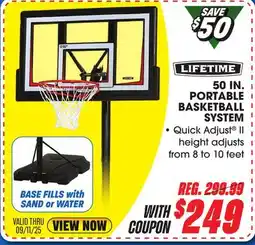Big 5 Lifetime 50 Portable Basketball Hoop offer