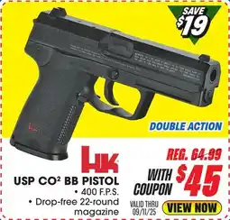 Big 5 HK USP CO2 BB Air Pistol offer