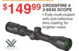 Dunham's Sports VORTEX OPTICS CROSSFIRE II 3-9X40 SCOPE offer