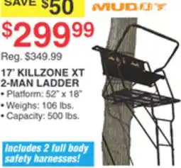 Dunham's Sports MUDDY 17' KILLZONE XT 2-MAN LADDER offer
