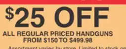 Dunham's Sports ALL REGULAR PRICED HANDGUNS offer