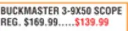 Dunham's Sports BUCKMASTER 3-9X50 SCOPE offer