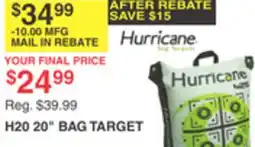 Dunham's Sports HURRICANE H20 20 BAG TARGET offer