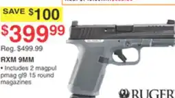 Dunham's Sports RUGER RXM 9MM offer