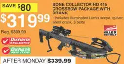 Dunham's Sports BONE COLLECTOR HD 415 CROSSBOW PACKAGE WITH CRANK offer