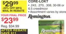 Dunham's Sports REMINGTON CORE-LOKT offer