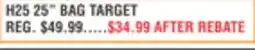 Dunham's Sports H25 25 BAG TARGET offer