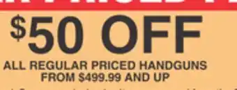 Dunham's Sports ALL REGULAR HANDGUNS offer