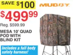 Dunham's Sports MUDDY MESA 10' QUAD POD WITH BLIND KIT offer