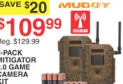 Dunham's Sports MUDDY 2-PACK MITIGATOR 2.0 GAME CAMERA KIT offer