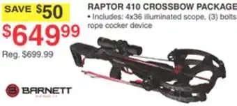 Dunham's Sports RAPTOR 410 CROSSBOW PACKAGE offer