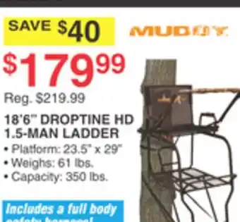 Dunham's Sports 18'6 DROPTINE HD 1.5-MAN LADDER offer