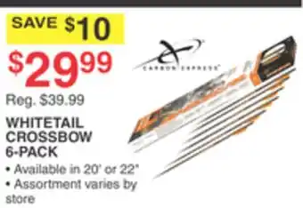 Dunham's Sports CARBON EXPRESS WHITETAIL CROSSBOW 6-PACK offer