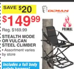 Dunham's Sports STEALTH MODE OR VULCAN STEEL CLIMBER offer