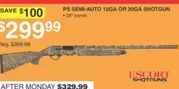 Dunham's Sports ESCORT SHOTGUNS PS SEMI-AUTO 12GA OR 20GA SHOTGUN offer