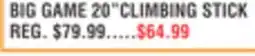 Dunham's Sports BIG GAME 20 CLIMBING STICK offer