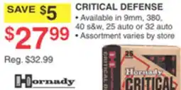 Dunham's Sports HORNADY CRITICAL DEFENSE offer