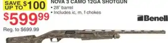 Dunham's Sports BENELLI NOVA 3 CAMO 12GA SHOTGUN offer