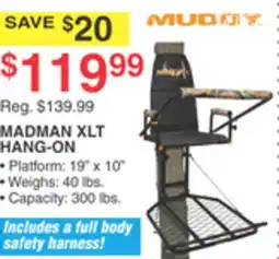 Dunham's Sports MUDDY MADMAN XLT HANG-ON offer