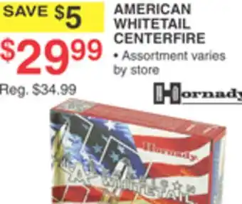Dunham's Sports HORNADY AMERICAN WHITETAIL CENTERFIRE offer