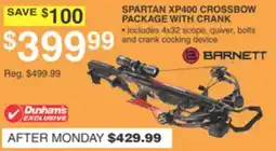 Dunham's Sports BARNETT SPARTAN XP400 CROSSBOW PACKAGE WITH CRANK offer